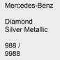 Preview: Mercedes-Benz, Diamond Silver Metallic, 988 / 9988.